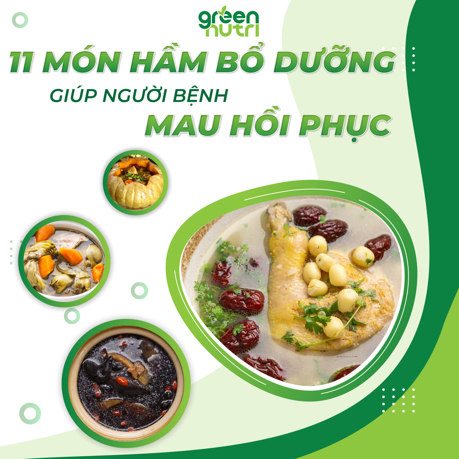 11 món hầm bổ dưỡng giúp người bệnh mau hồi phục