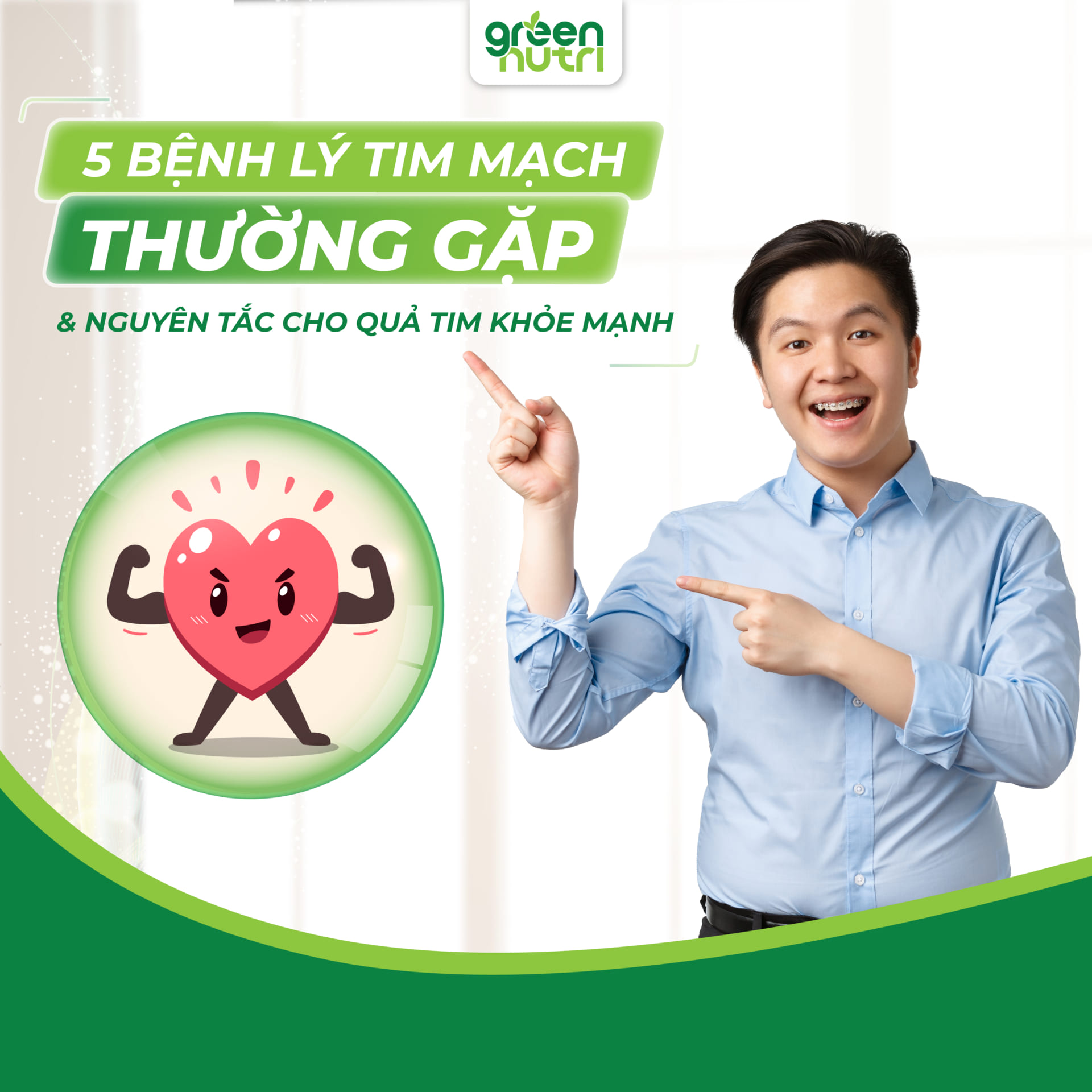 5 bệnh lý tim mạch thường gặp & nguyên tắc cho quả tim khỏe mạnh