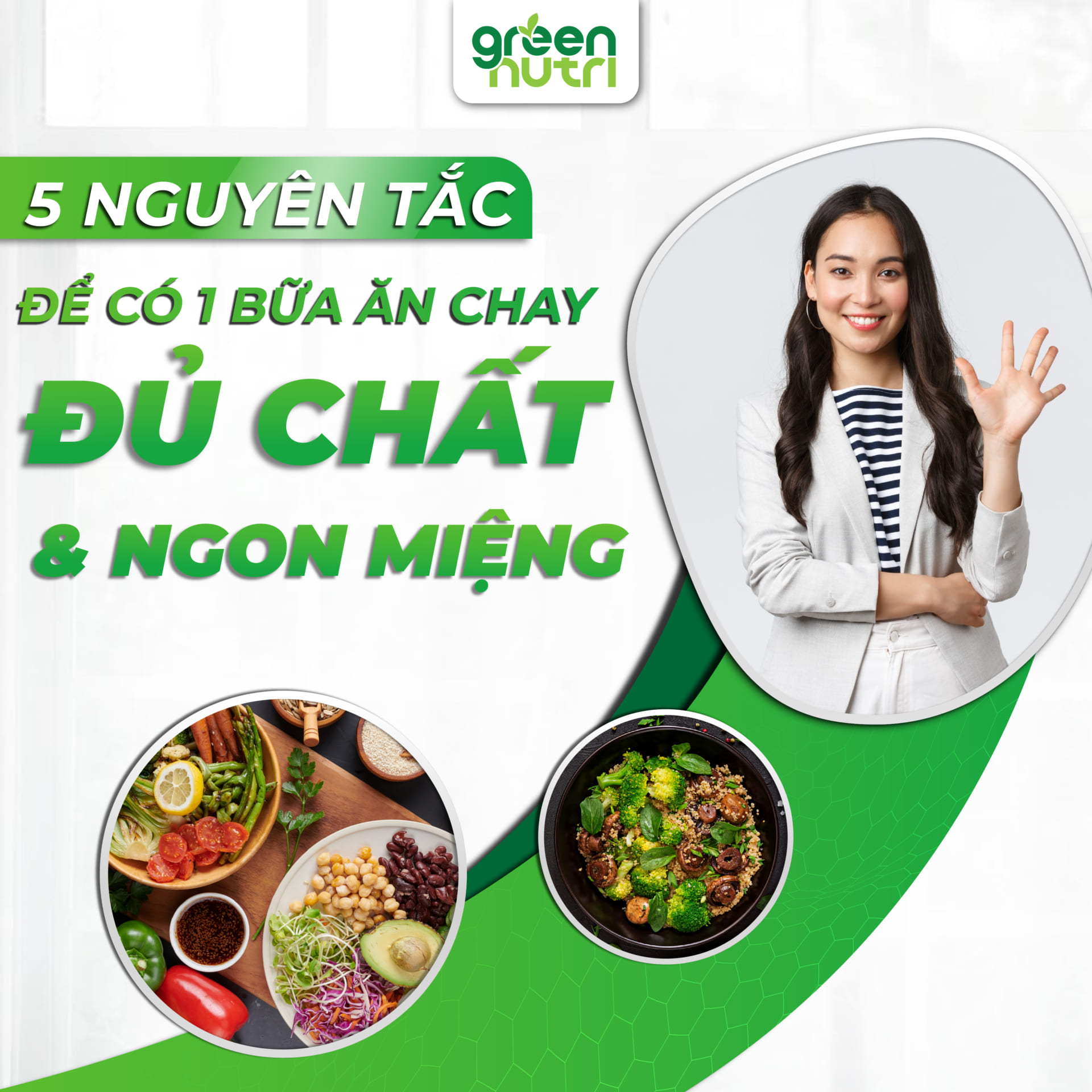 5 nguyên tắc để có một bữa chay đủ chất và ngon miệng