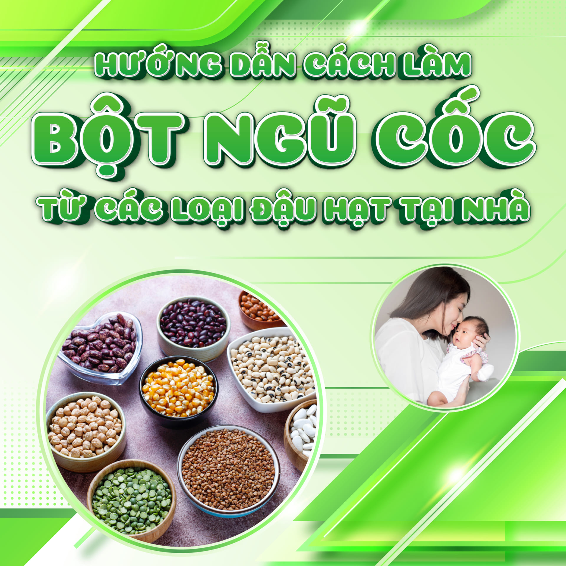 Hướng dẫn cách làm bột ngũ cốc từ các loại đậu hạt tại nhà
