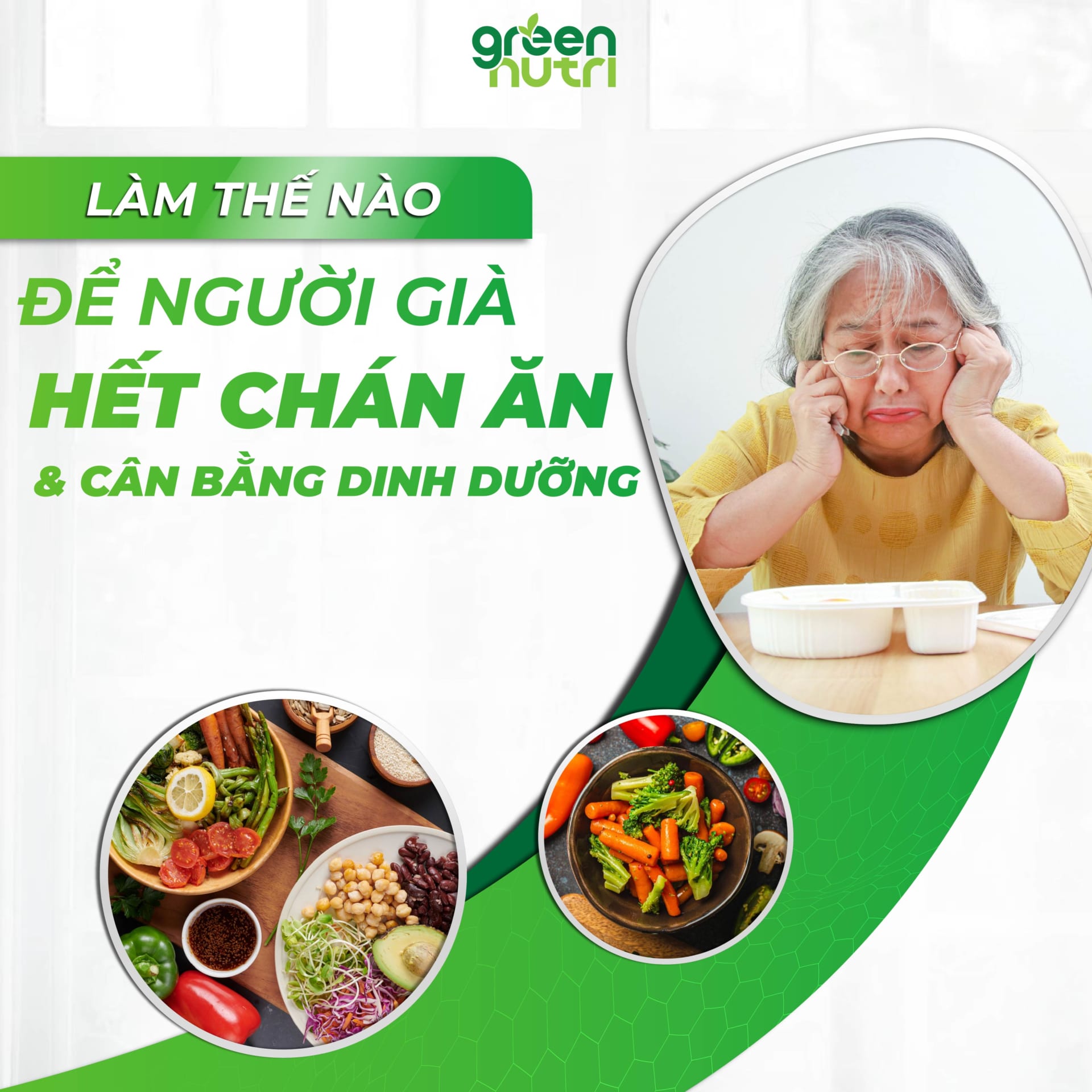 Cân bằng dinh dưỡng và chứng chán ăn ở người cao tuổi